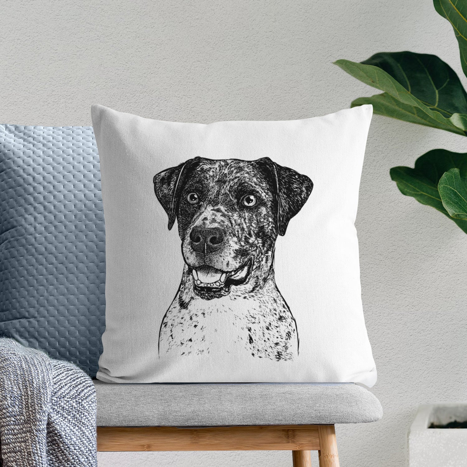 Argos the Catahoula - Throw Pillow Cover