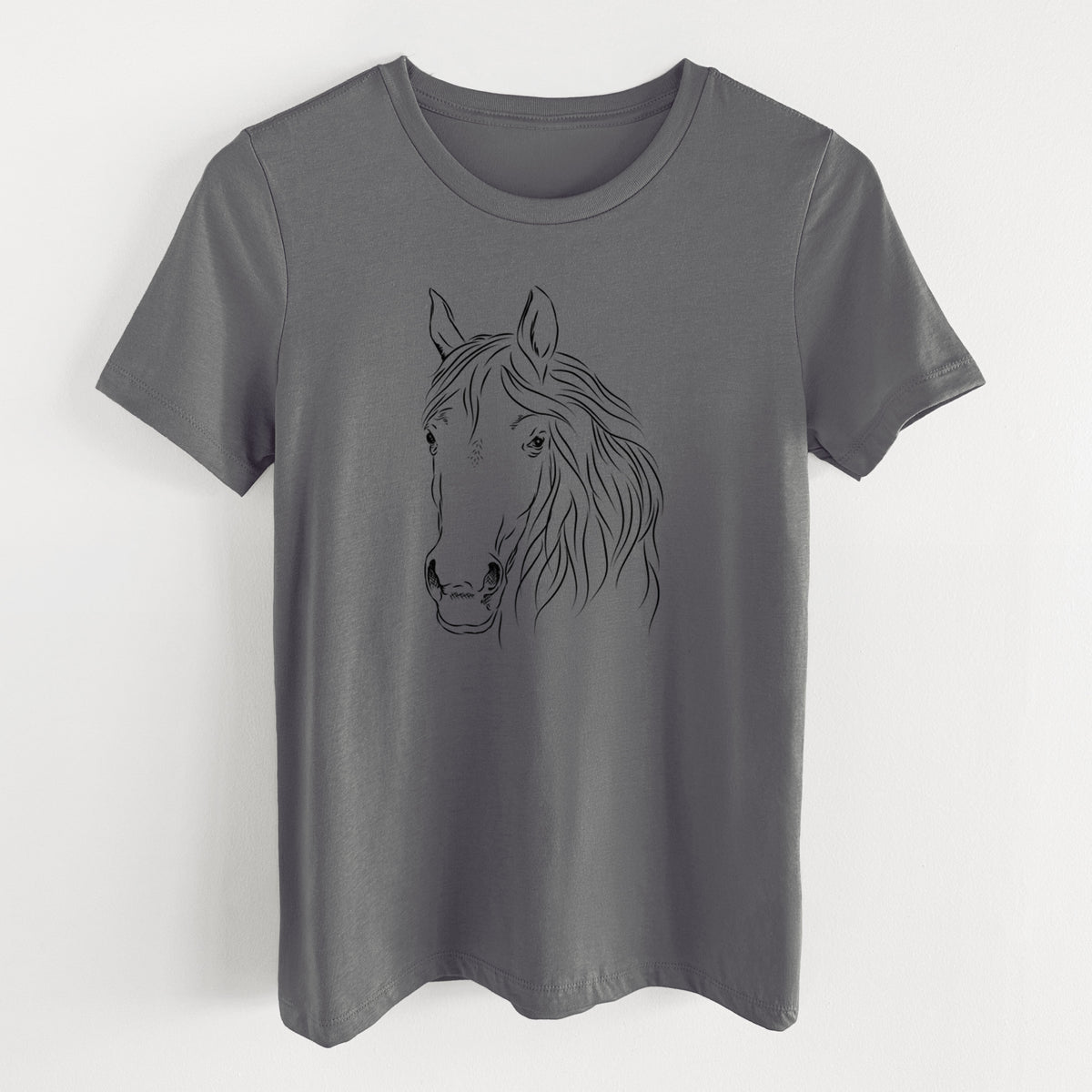 Bare Aria the Horse - Women's Lightweight Relaxed Fit 100% Cotton Crewneck