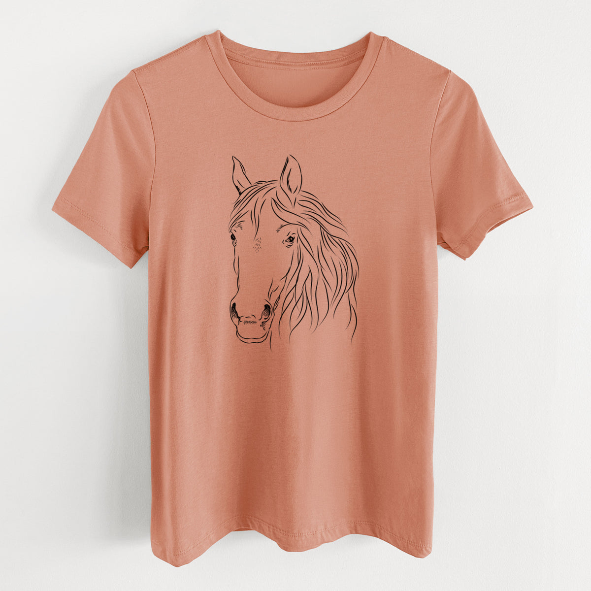 Bare Aria the Horse - Women's Lightweight Relaxed Fit 100% Cotton Crewneck