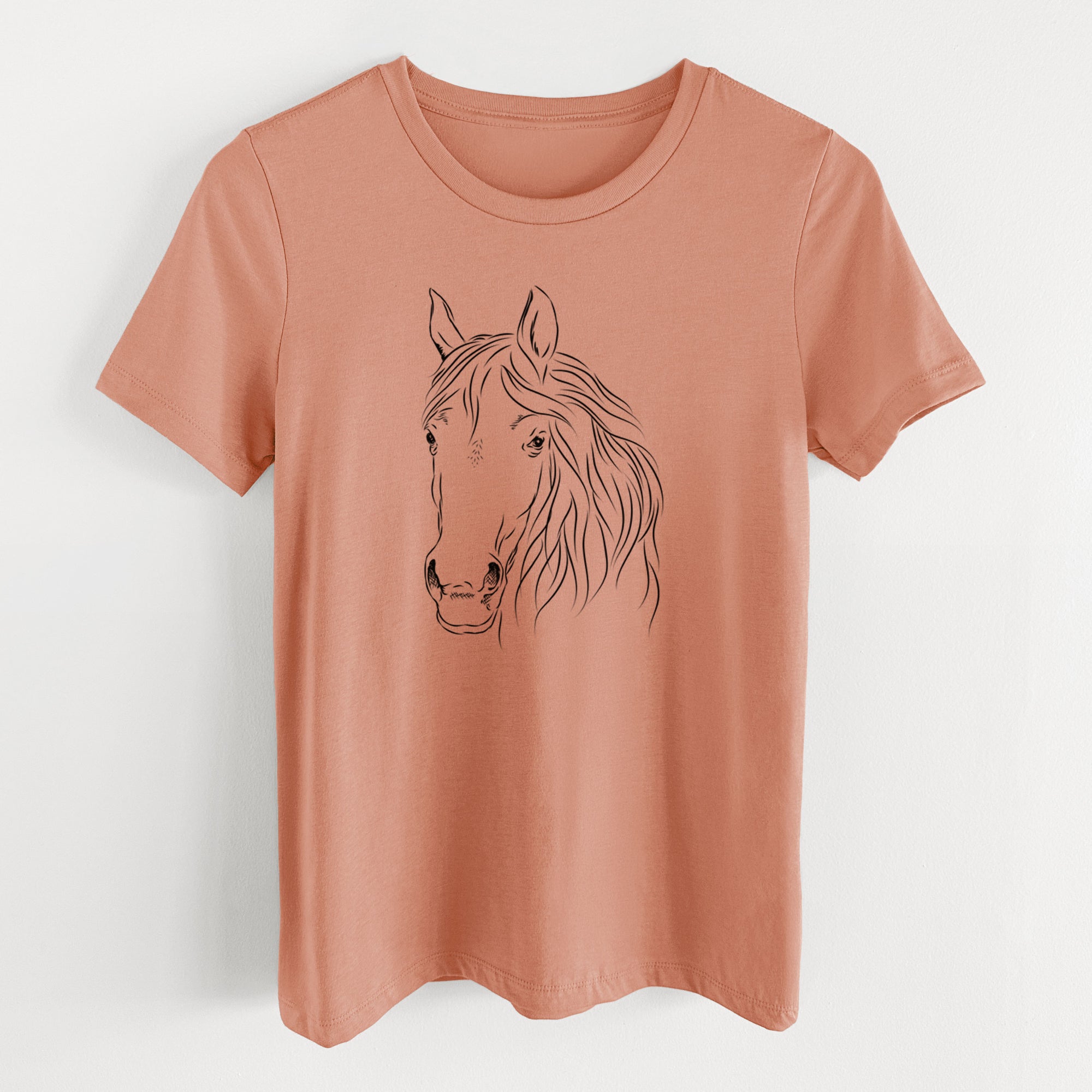 Bare Aria the Horse - Women's Lightweight Relaxed Fit 100% Cotton Crewneck