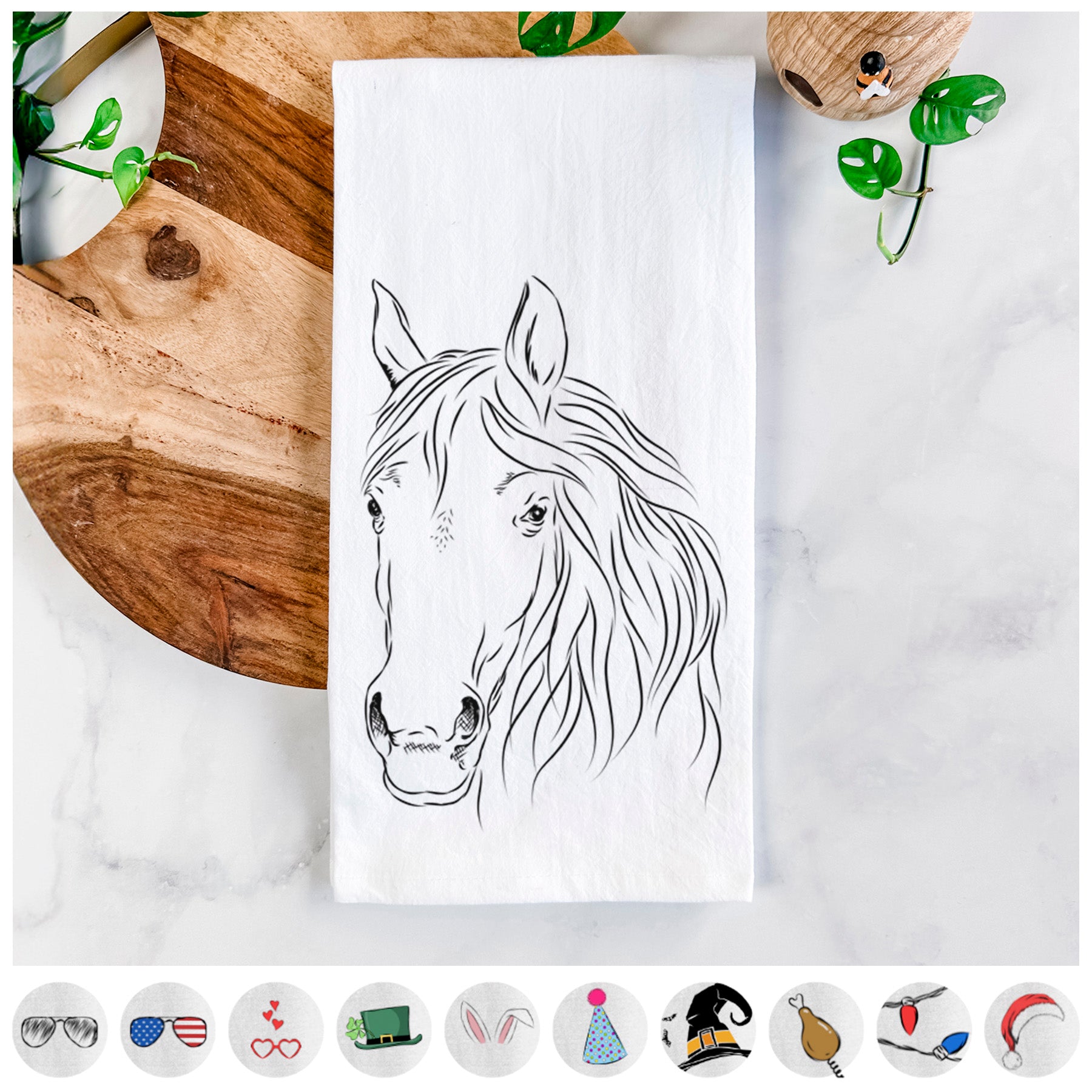 Aria the Horse Tea Towel