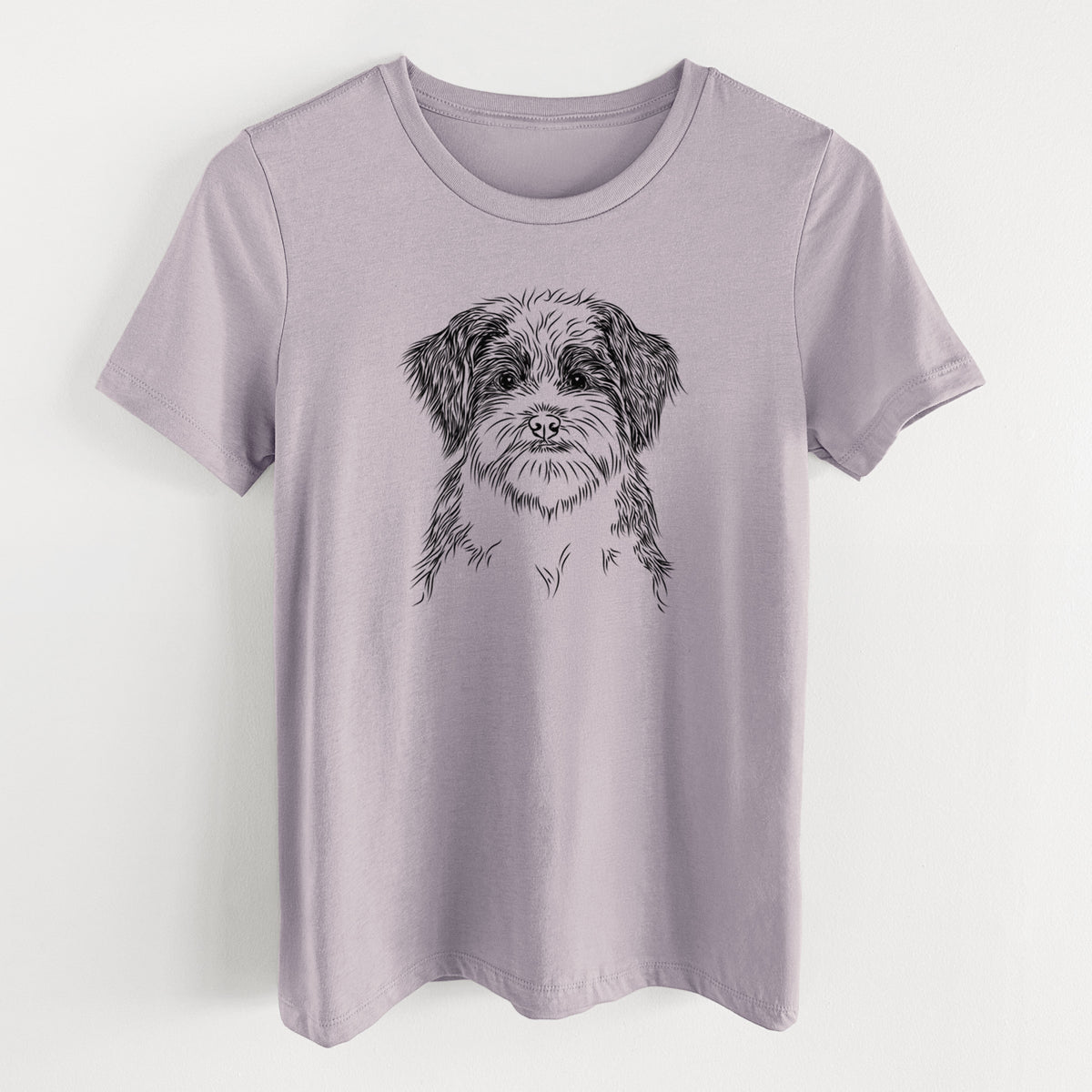 Bare Asa the Havanese - Women&#39;s Lightweight Relaxed Fit 100% Cotton Crewneck