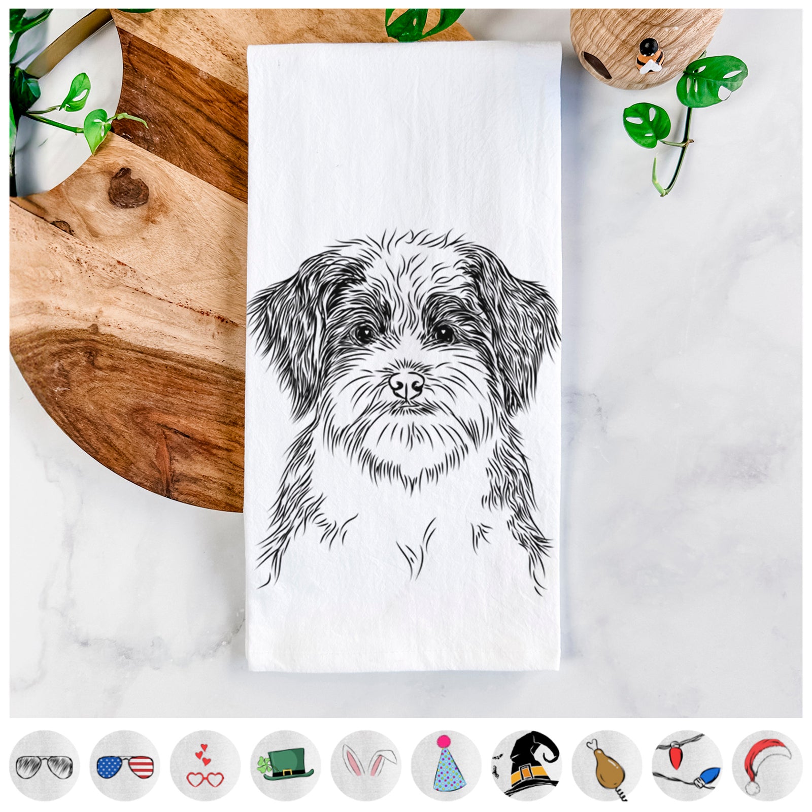 Asa the Havanese Tea Towel