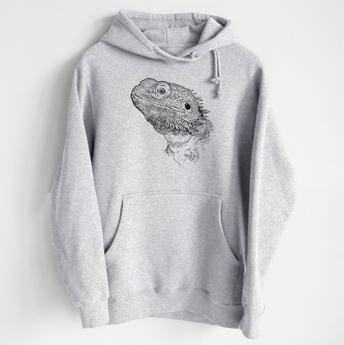 Ash the Bearded Dragon- Heavyweight Fleece Hoodie