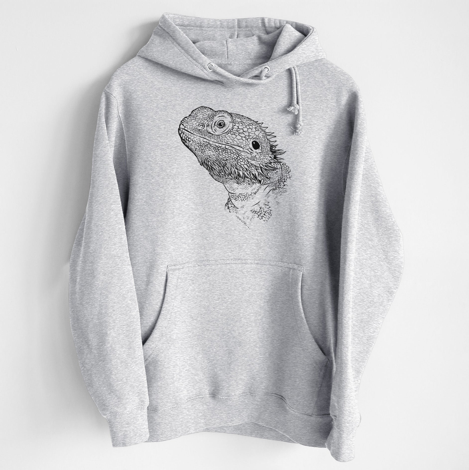 Ash the Bearded Dragon- Heavyweight Fleece Hoodie