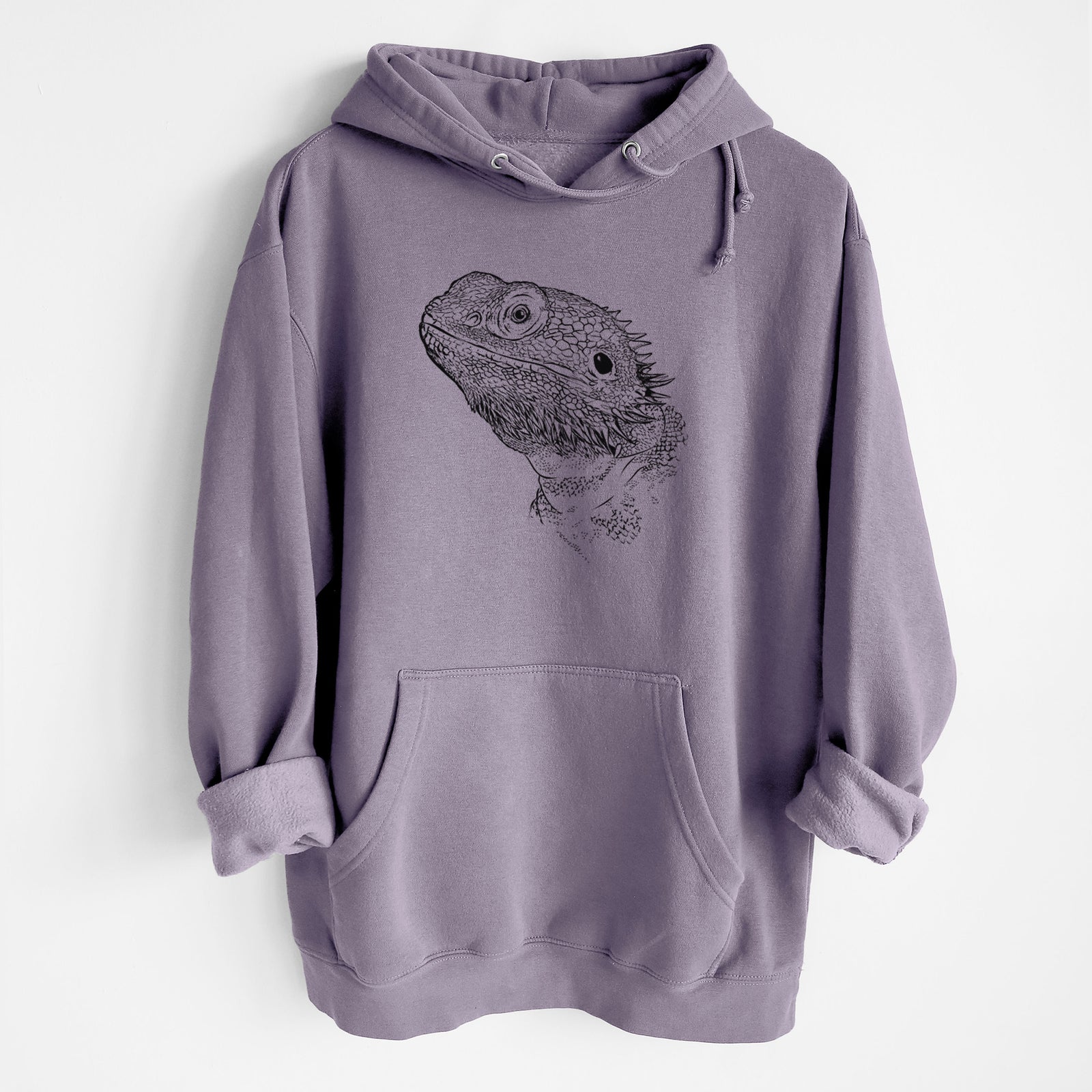 Ash the Bearded Dragon- Heavyweight Fleece Hoodie