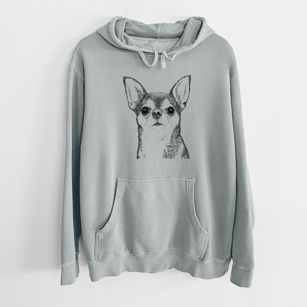 Bare Baby the Chihuahua - Unisex Pigment Dyed Hoodie