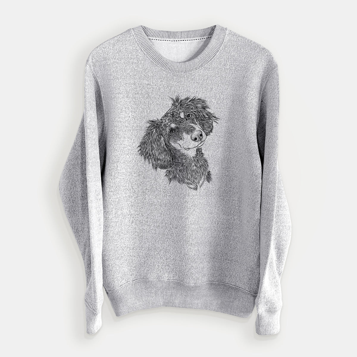 Bailey the Long Haired Dachshund - Knit Sweatshirt