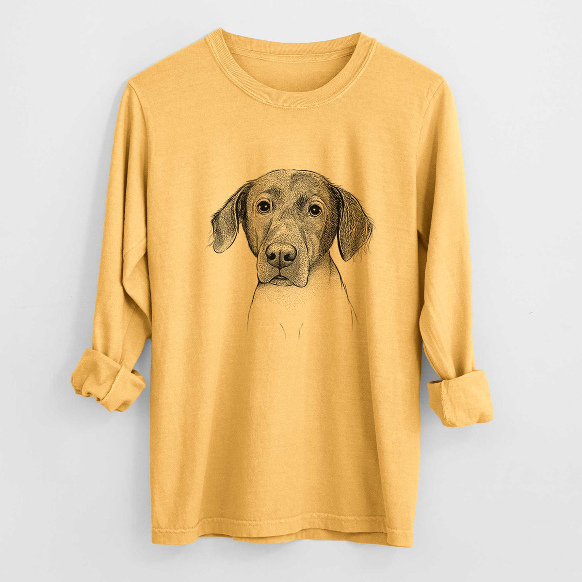 Bare Baldwin the Mixed Breed - Men's Heavyweight 100% Cotton Long Sleeve