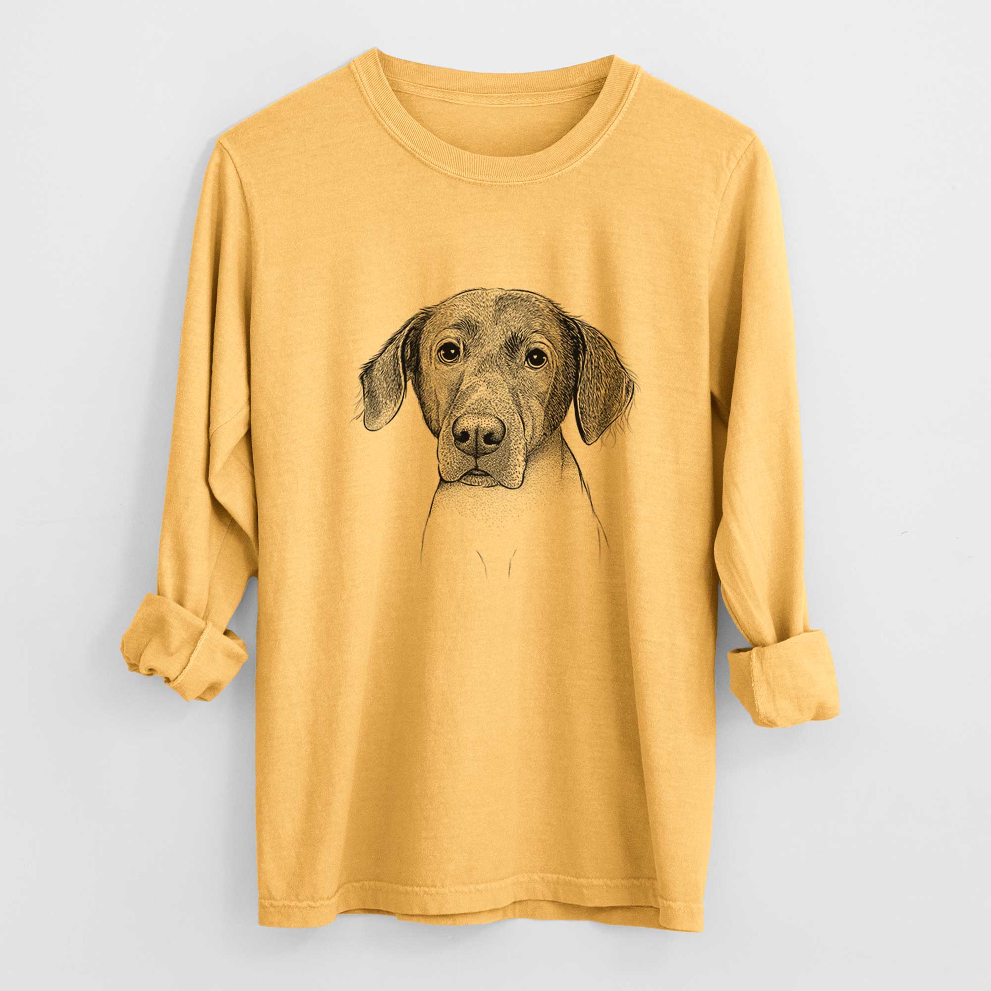 Bare Baldwin the Mixed Breed - Men's Heavyweight 100% Cotton Long Sleeve