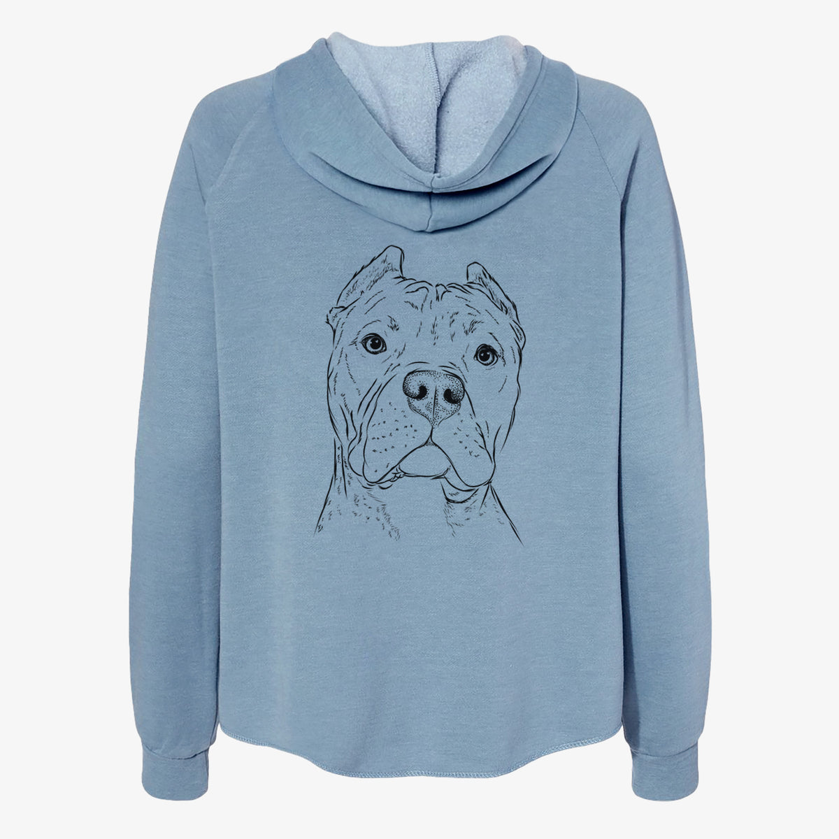 Bam Bam the Pitbull - Women's Cali Wave Zip-Up Sweatshirt