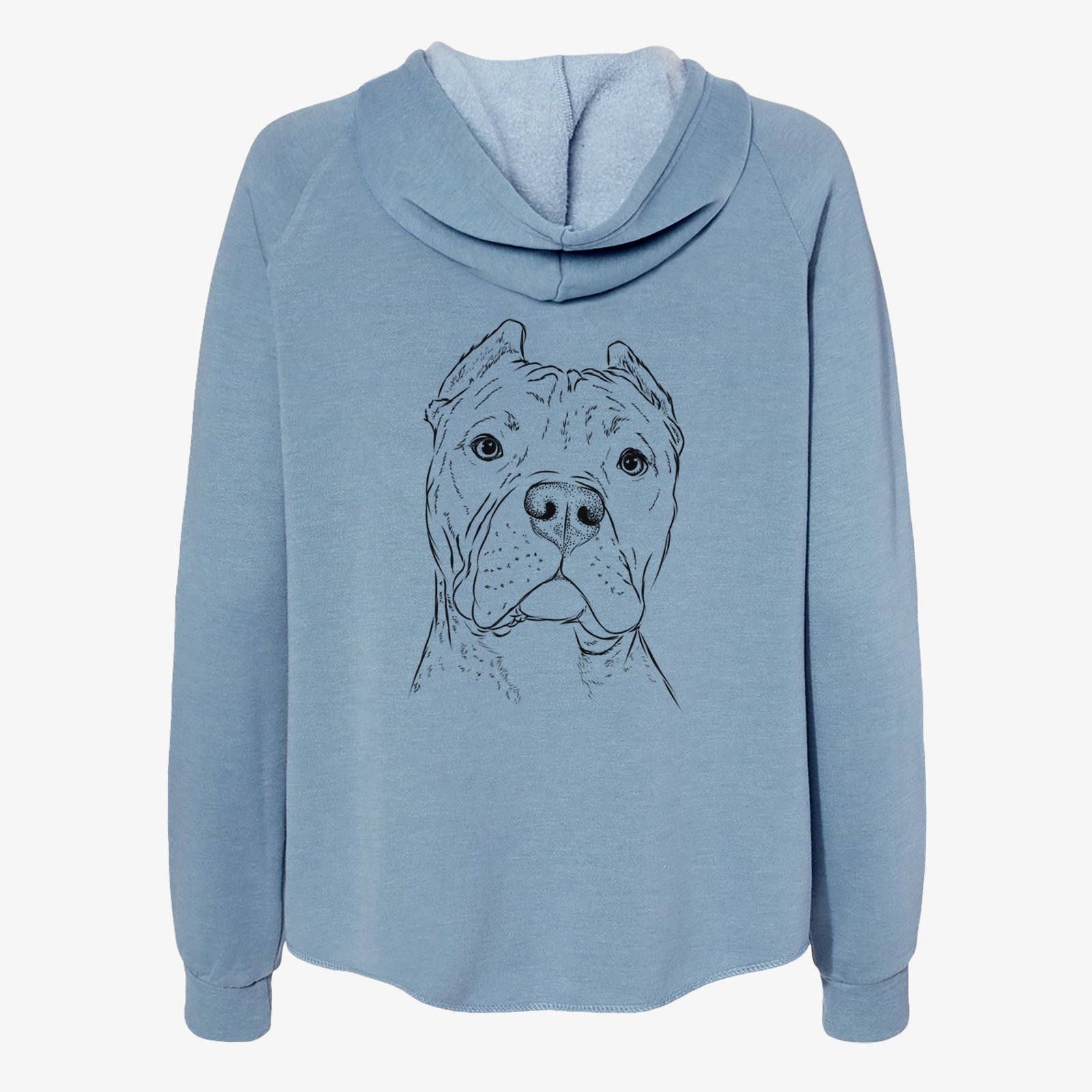 Bam Bam the Pitbull - Women's Cali Wave Zip-Up Sweatshirt