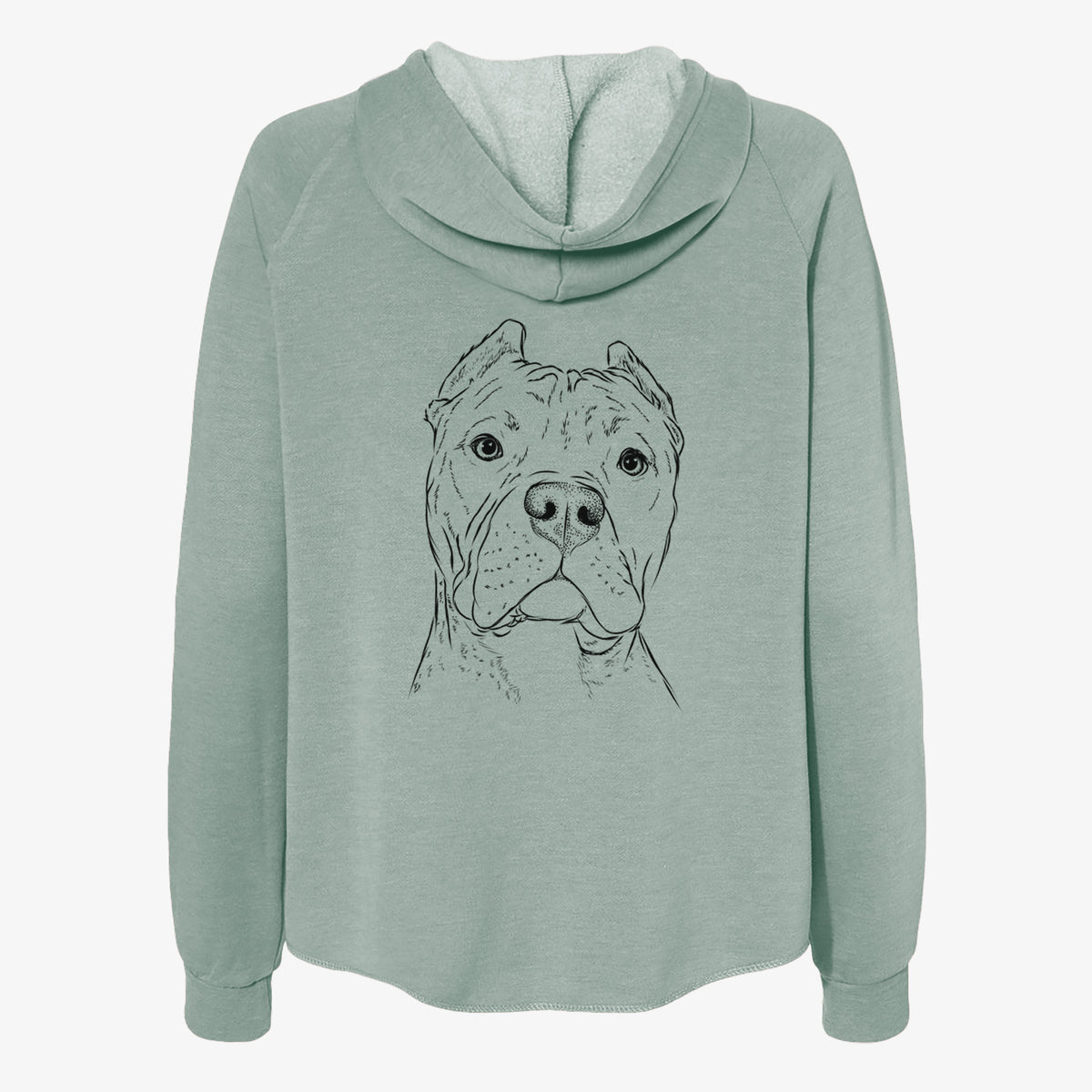 Bam Bam the Pitbull - Women's Cali Wave Zip-Up Sweatshirt