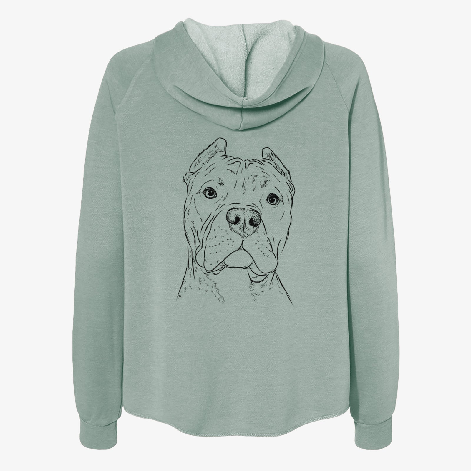 Bam Bam the Pitbull - Women's Cali Wave Zip-Up Sweatshirt