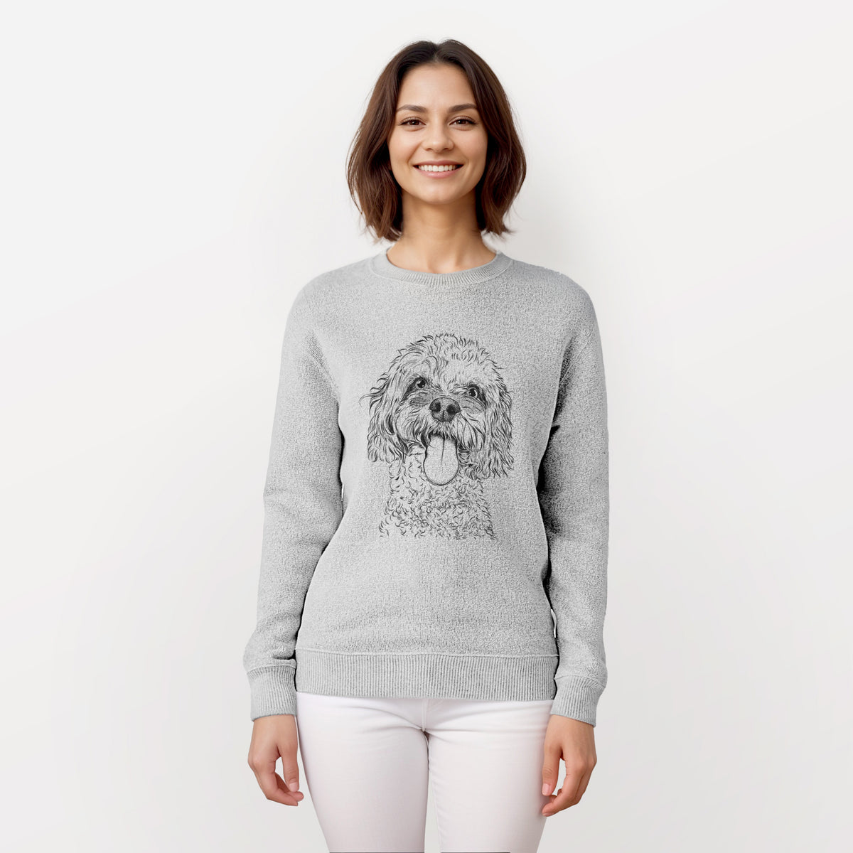 Barney the Cavachon - Knit Sweatshirt