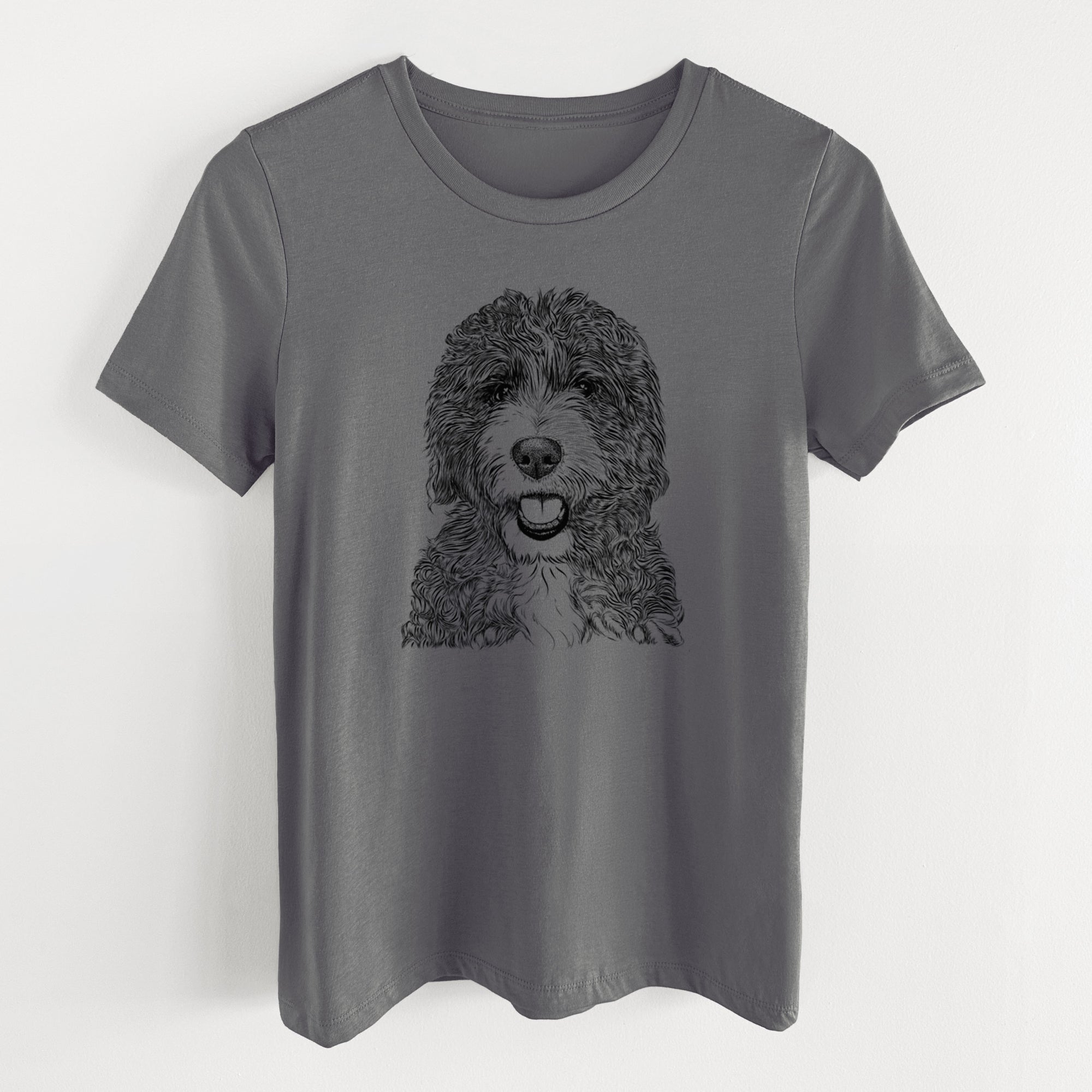 Bare Bash the Bernedoodle - Women's Lightweight Relaxed Fit 100% Cotton Crewneck