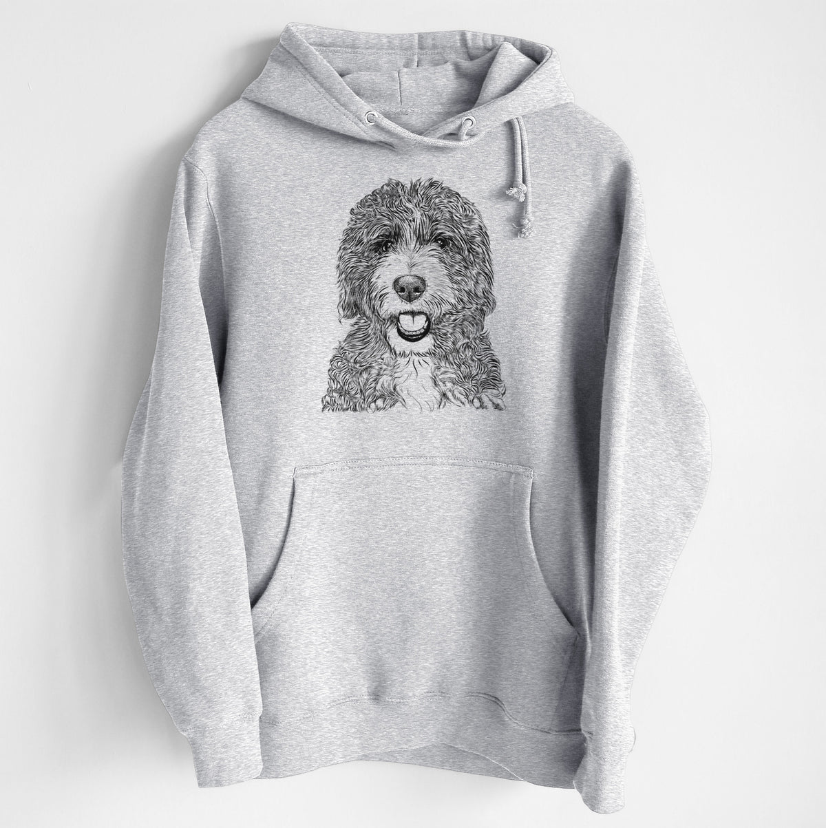 Bash the Bernedoodle- Heavyweight Fleece Hoodie