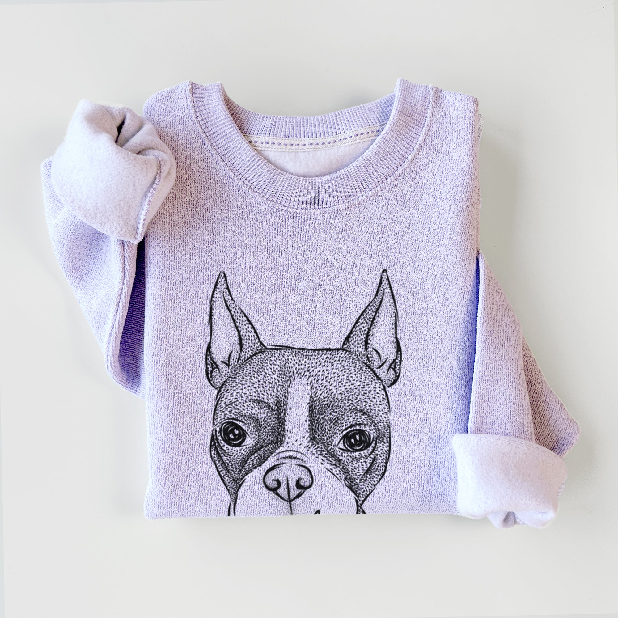 Bean the Boston Terrier - Knit Sweatshirt