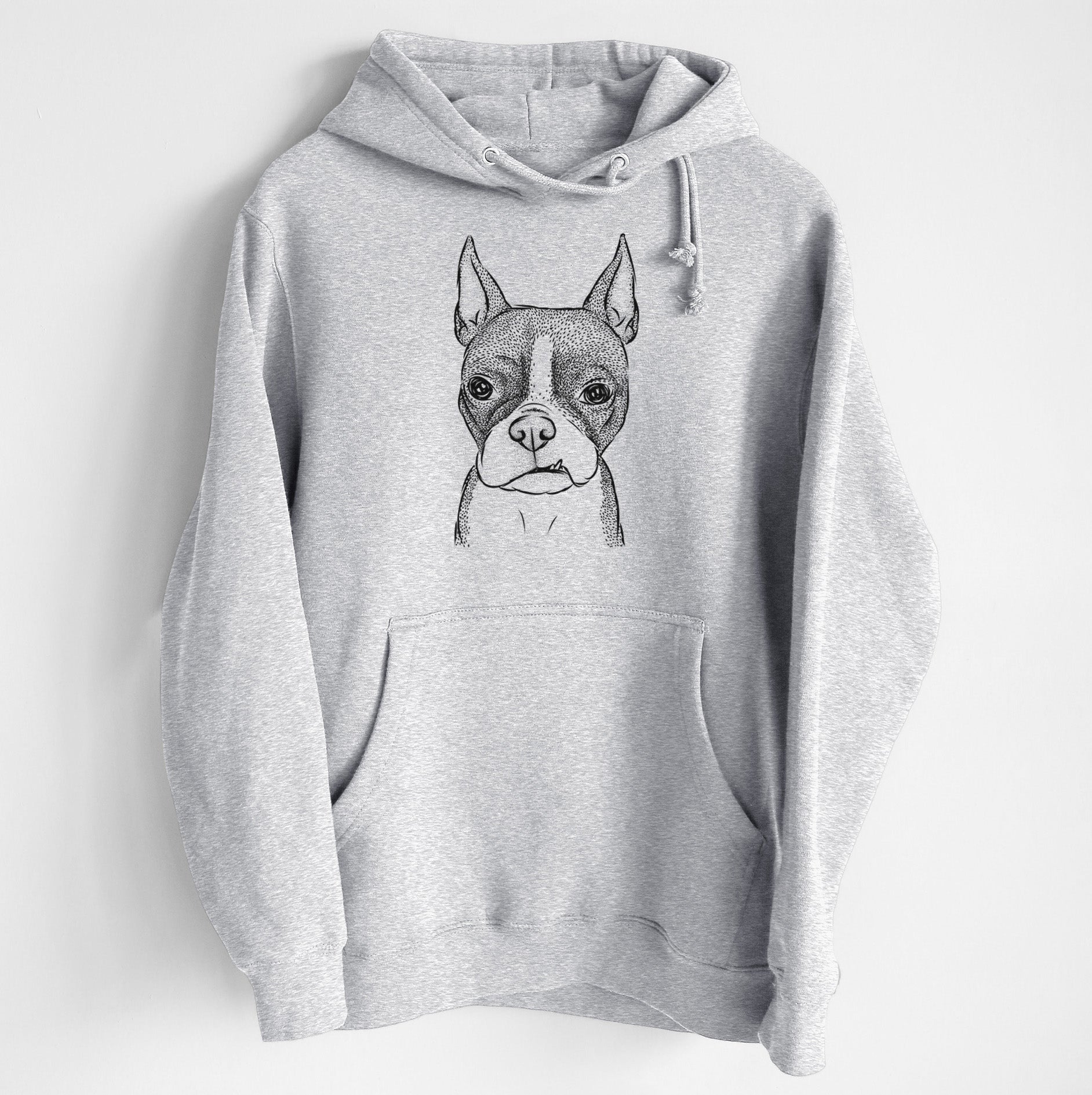 Bean the Boston Terrier- Heavyweight Fleece Hoodie