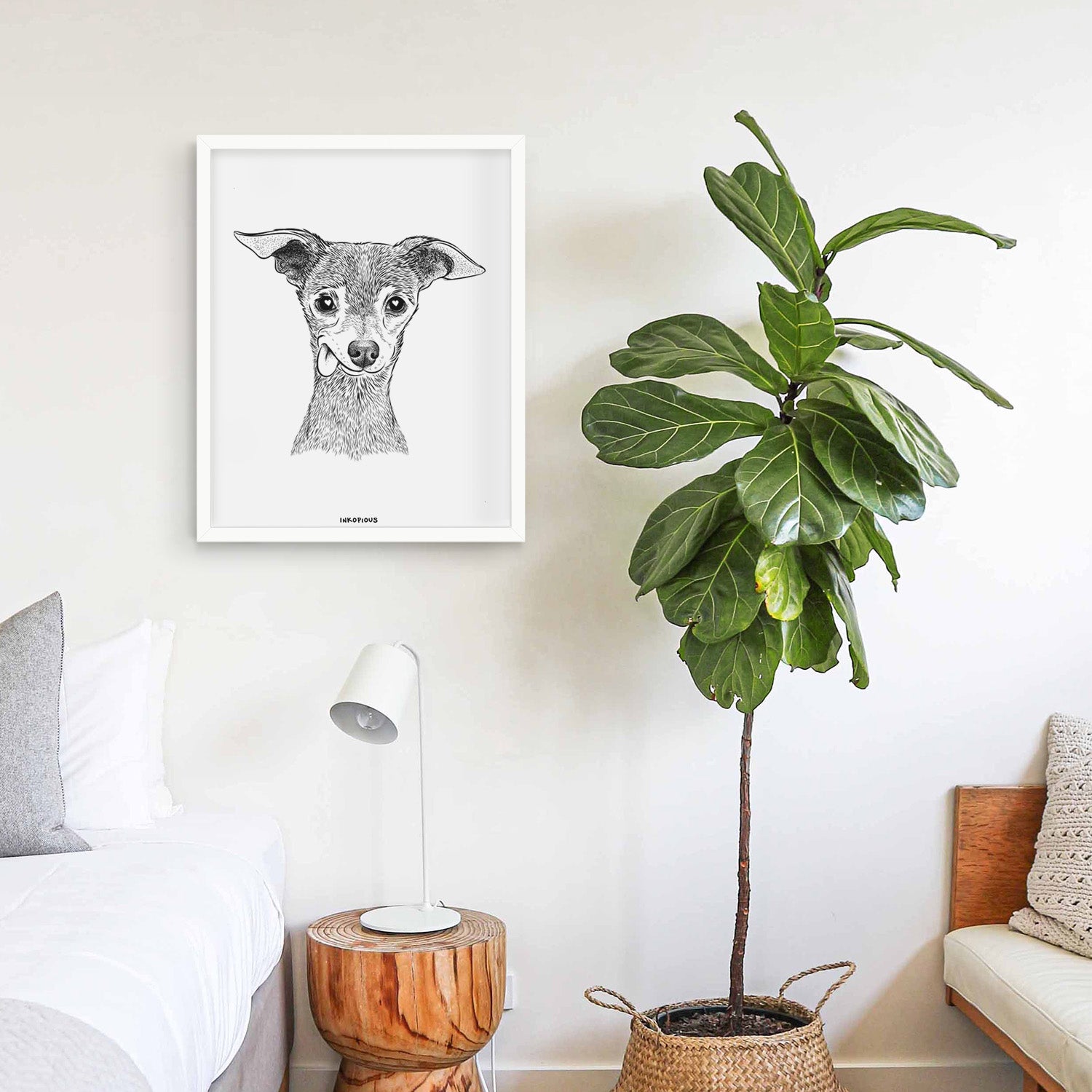 Bebe the Chihuahua Art Print