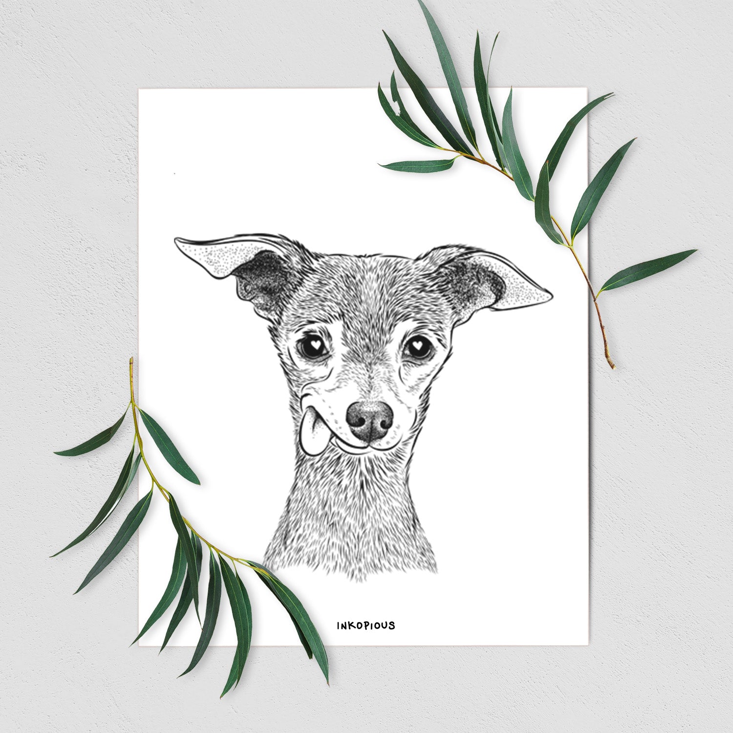 Bebe the Chihuahua Art Print