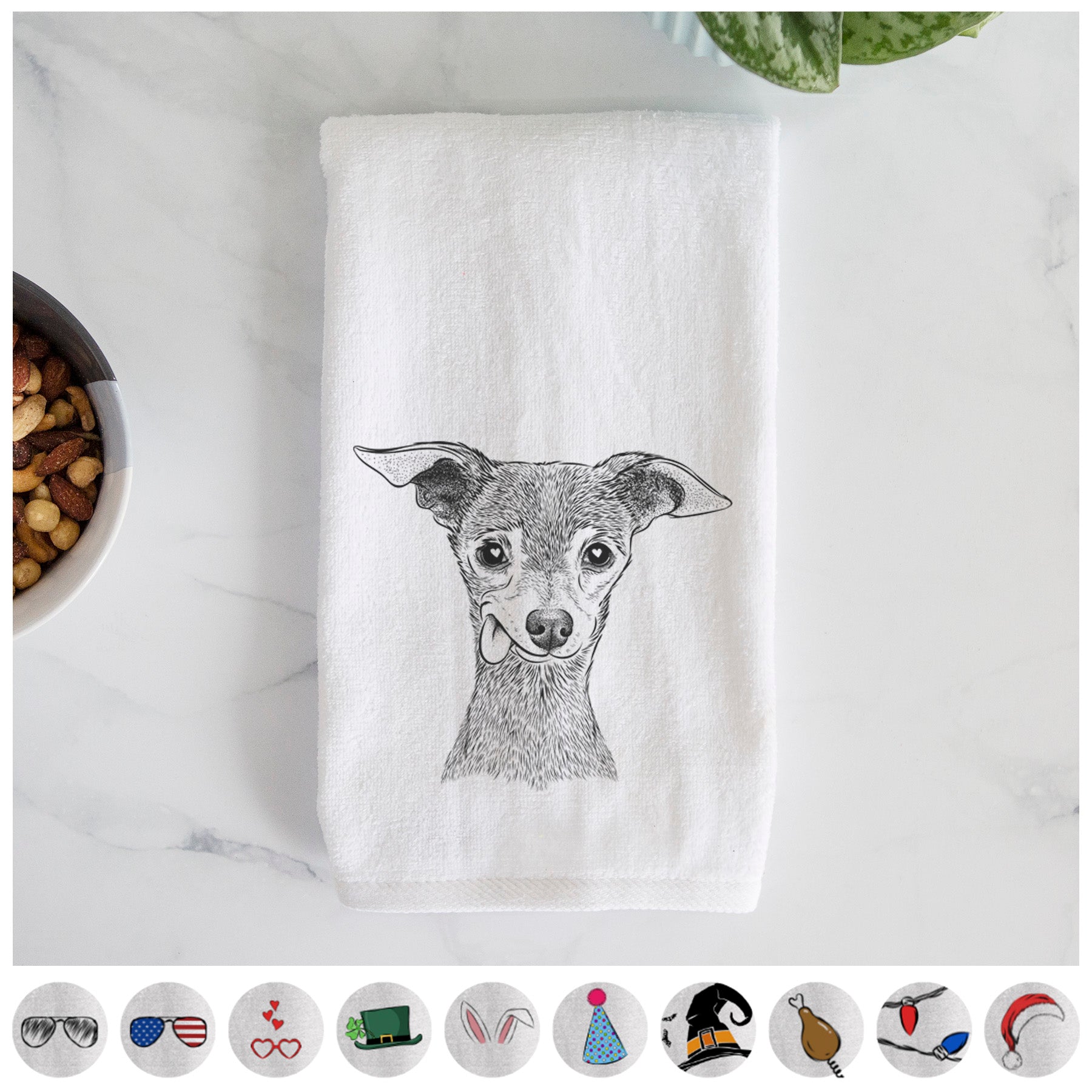 Bebe the Chihuahua Decorative Hand Towel