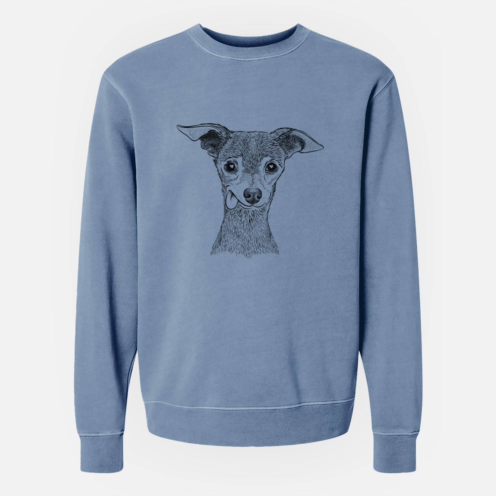 Bare Bebe the Chihuahua - Unisex Pigment Dyed Crew Sweatshirt