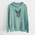 Bare Bella the Blue Heeler Puppy - Unisex Pigment Dyed Hoodie