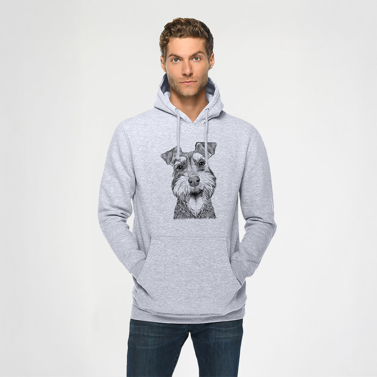 Bernadette the Mini Schnauzer- Heavyweight Fleece Hoodie