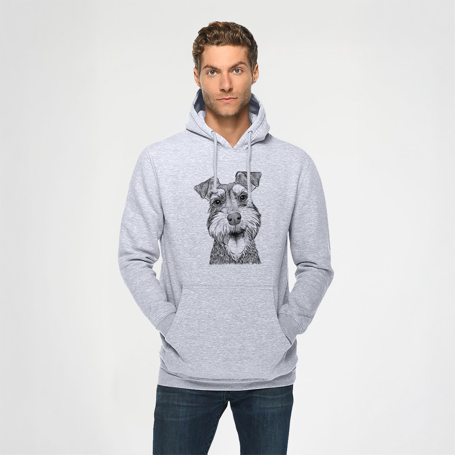 Bernadette the Mini Schnauzer- Heavyweight Fleece Hoodie