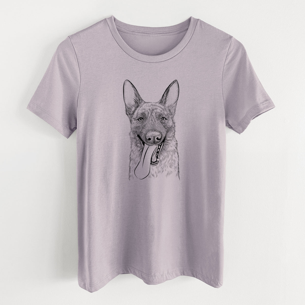 Bare Bessa the Dutch Shepherd - Women's Lightweight Relaxed Fit 100% Cotton Crewneck