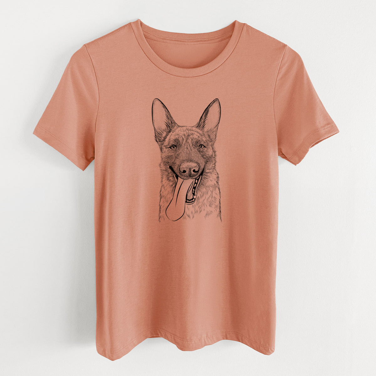 Bare Bessa the Dutch Shepherd - Women's Lightweight Relaxed Fit 100% Cotton Crewneck