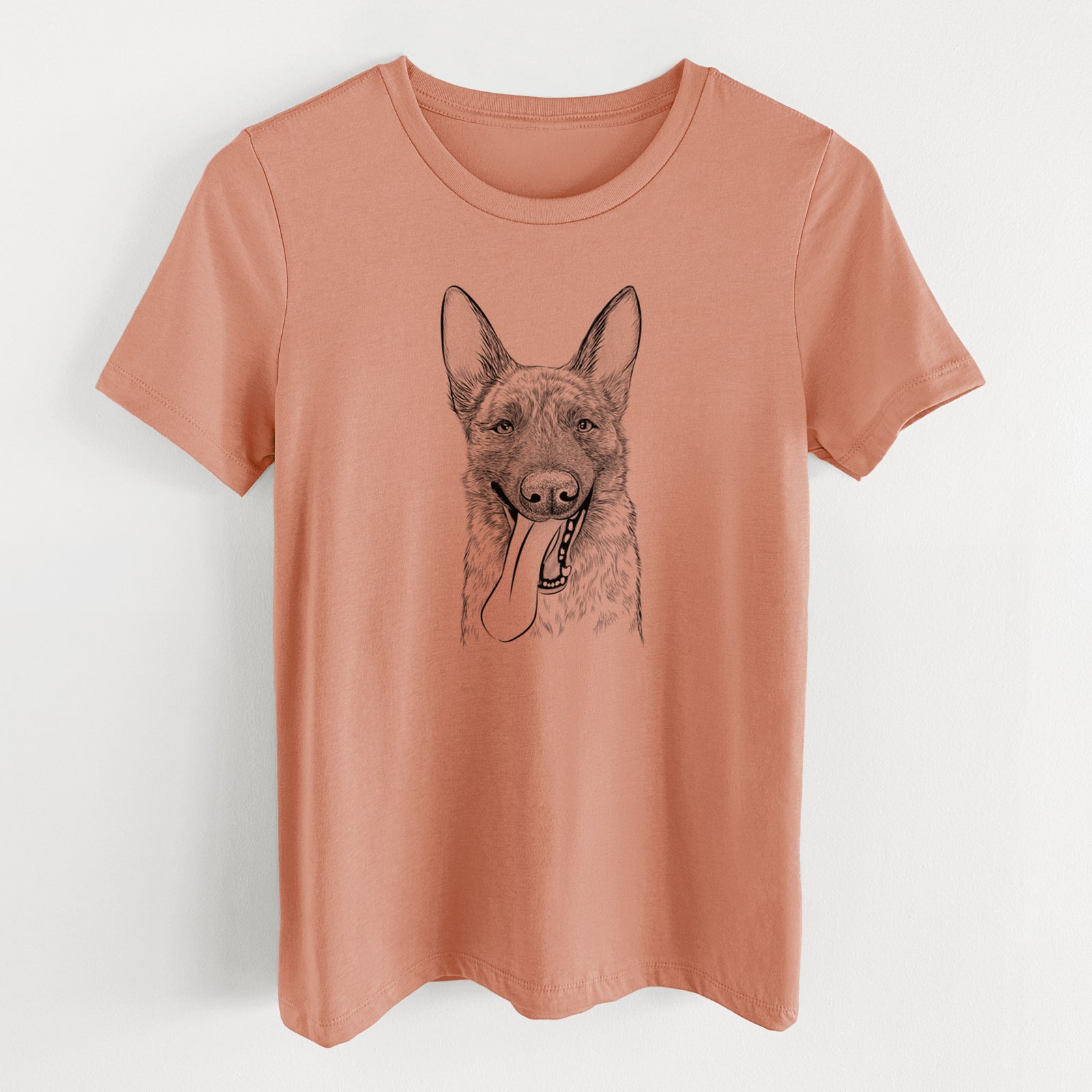 Bare Bessa the Dutch Shepherd - Women's Lightweight Relaxed Fit 100% Cotton Crewneck