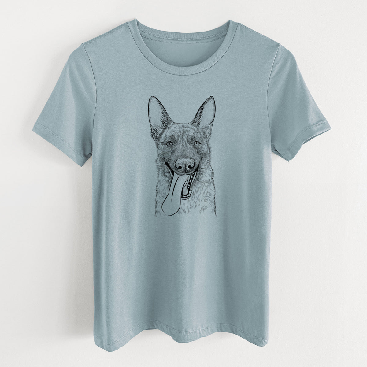 Bare Bessa the Dutch Shepherd - Women's Lightweight Relaxed Fit 100% Cotton Crewneck