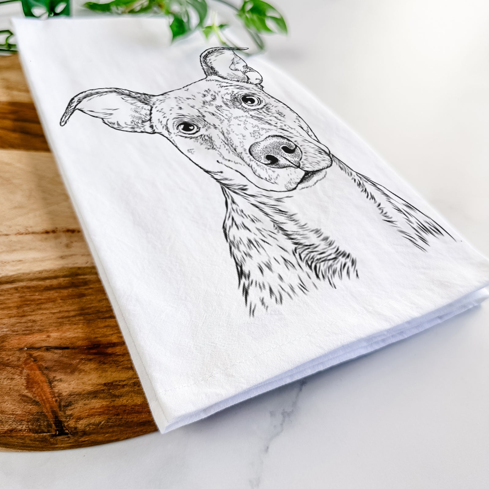 Bianca the Mixed Breed Tea Towel