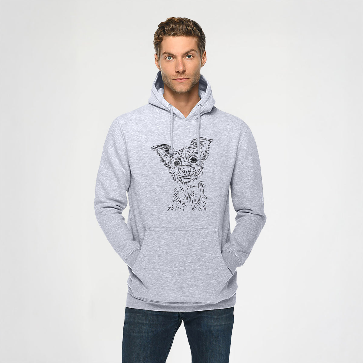 Bingo the Yorkshire Terrier- Heavyweight Fleece Hoodie