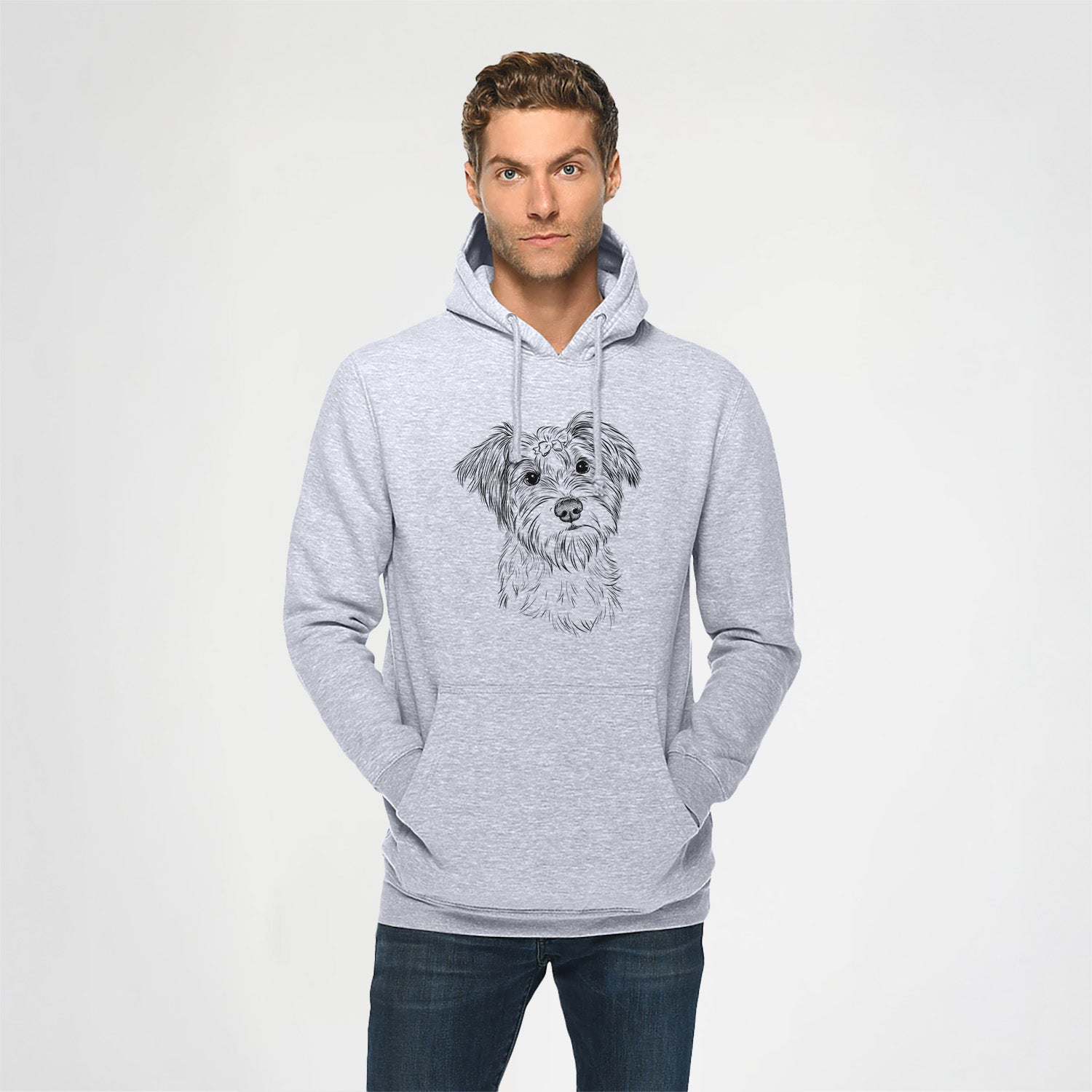 Birdee the Schnauzer Mix- Heavyweight Fleece Hoodie