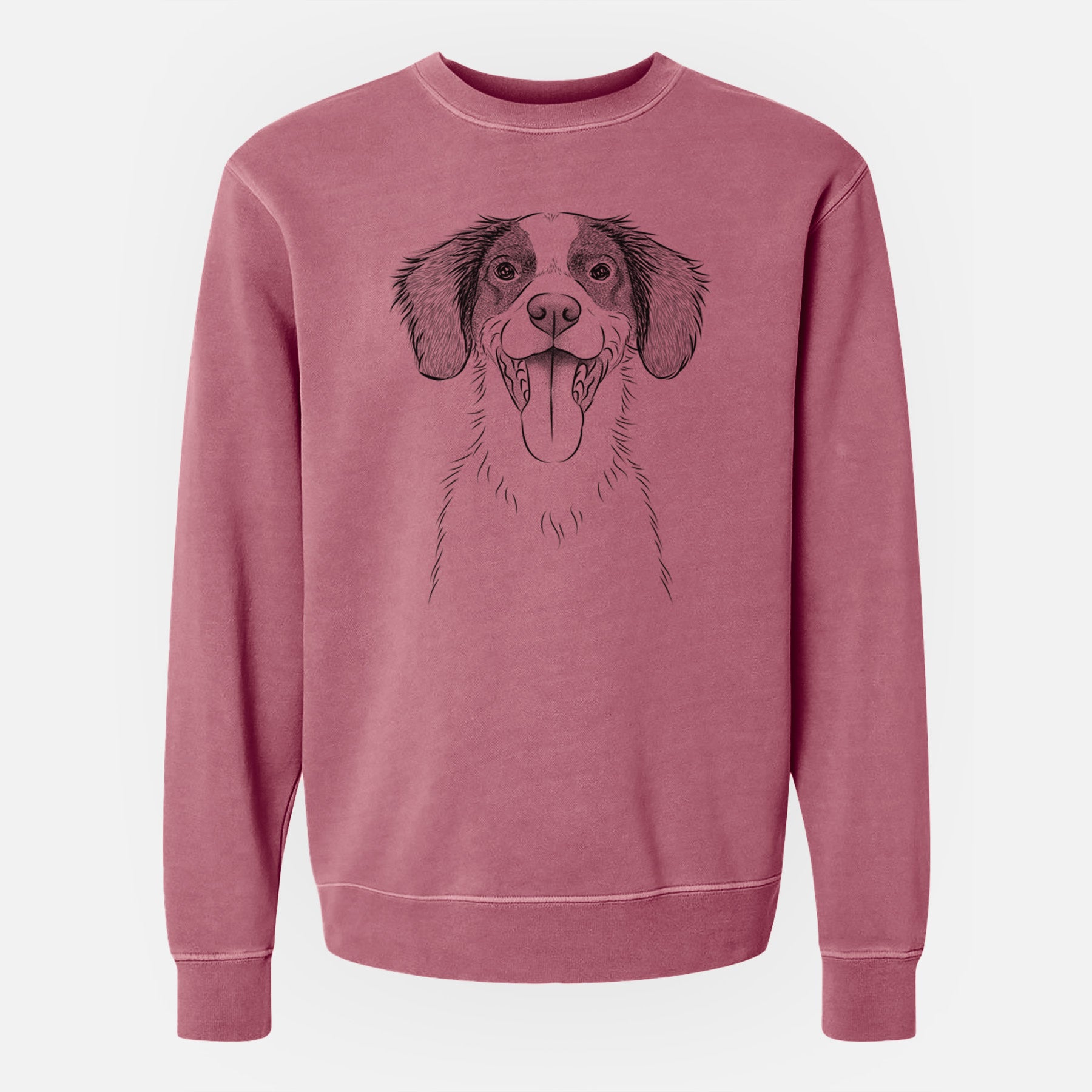 Bare Birdie the Brittany - Unisex Pigment Dyed Crew Sweatshirt