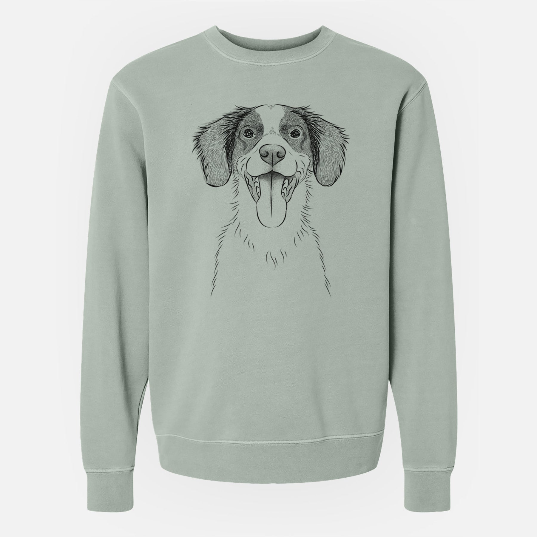 Bare Birdie the Brittany - Unisex Pigment Dyed Crew Sweatshirt