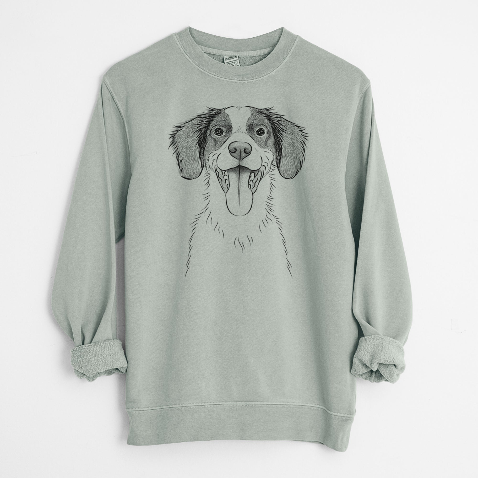 Bare Birdie the Brittany - Unisex Pigment Dyed Crew Sweatshirt