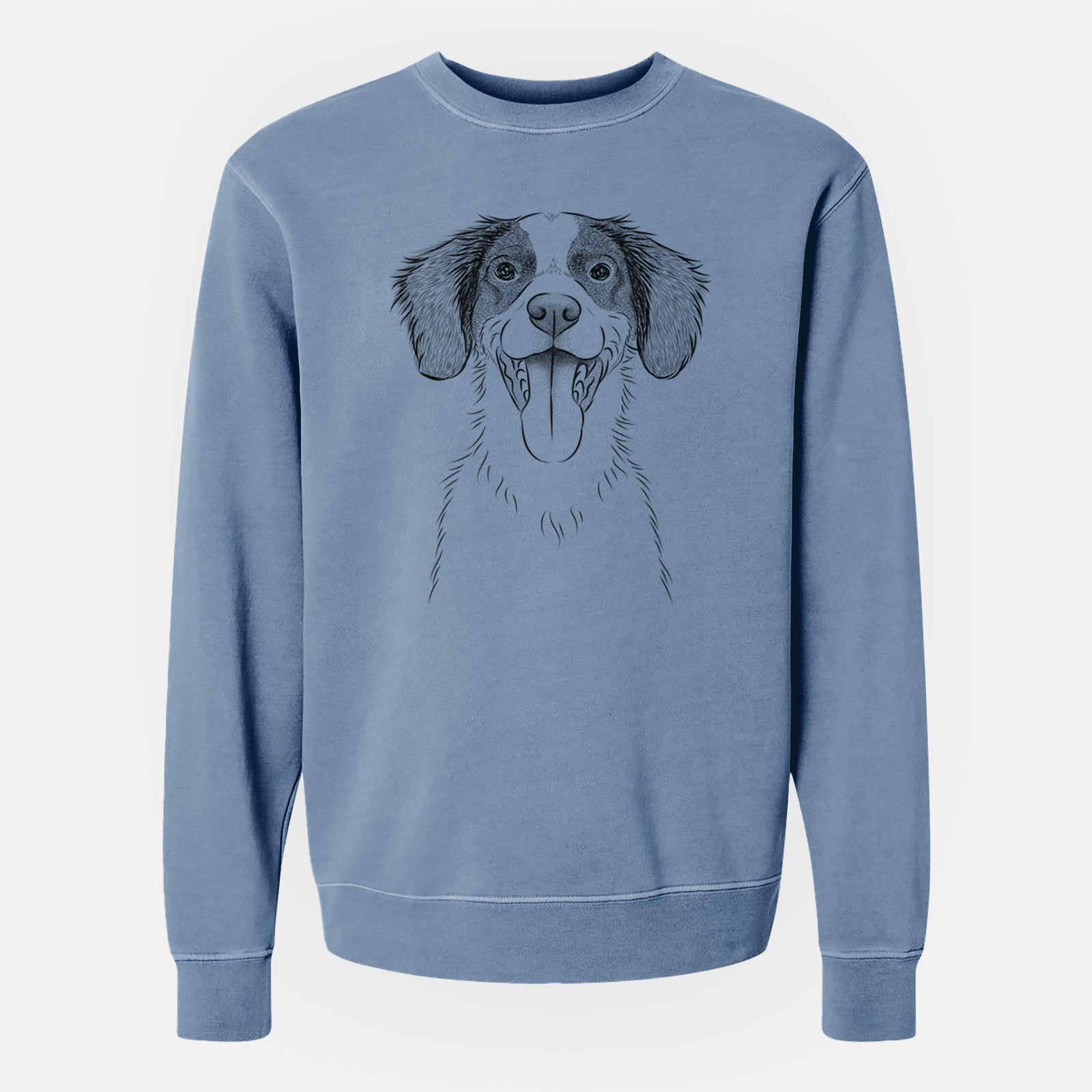 Bare Birdie the Brittany - Unisex Pigment Dyed Crew Sweatshirt