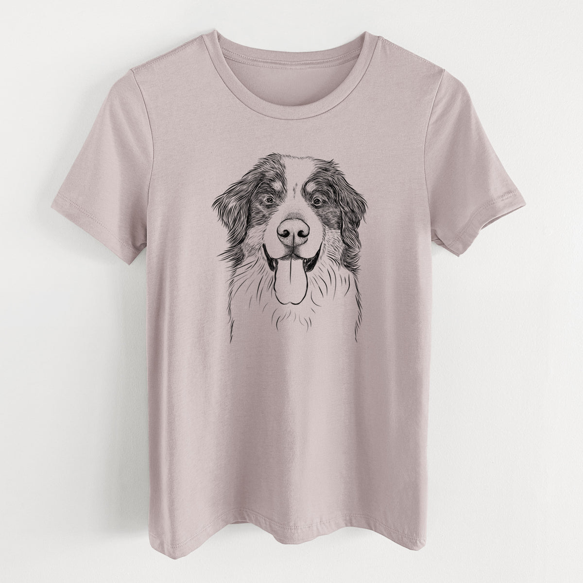 Bare Blaze the Bernese Mountain Dog - Women's Lightweight Relaxed Fit 100% Cotton Crewneck