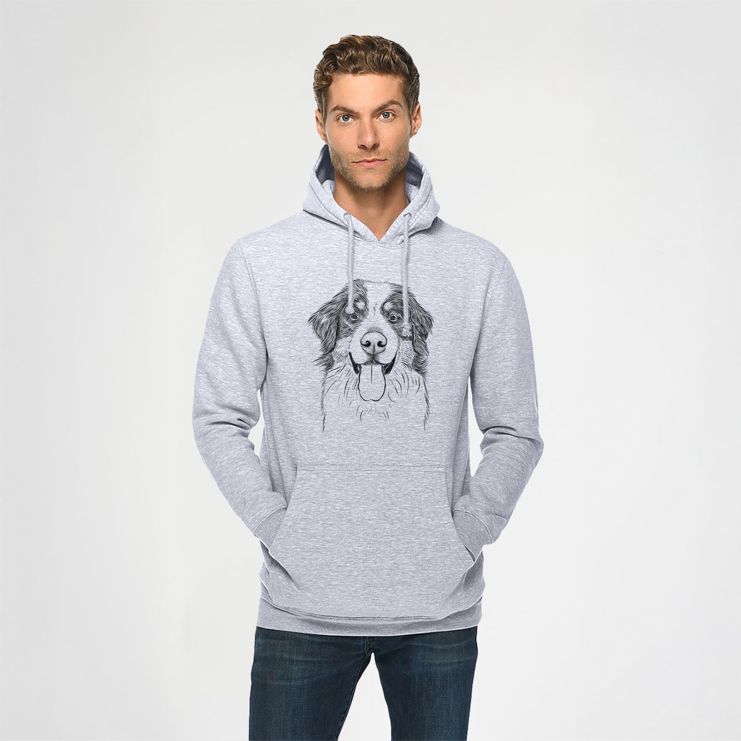 Blaze the Bernese Mountain Dog- Heavyweight Fleece Hoodie
