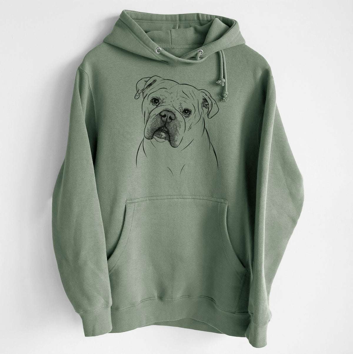 Blossom the English Bulldog- Heavyweight Fleece Hoodie
