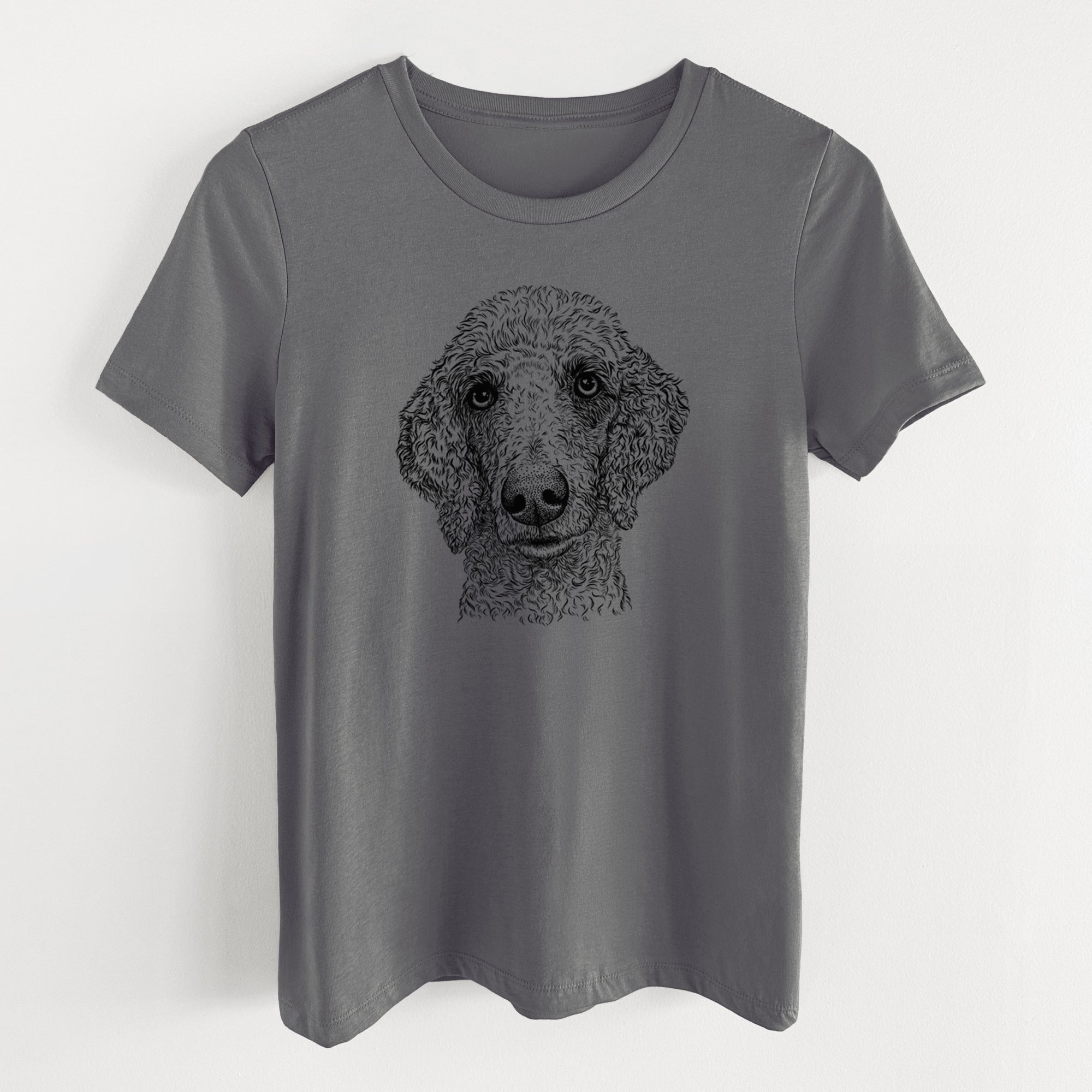 Bare Blossom the Poodle - Women's Lightweight Relaxed Fit 100% Cotton Crewneck