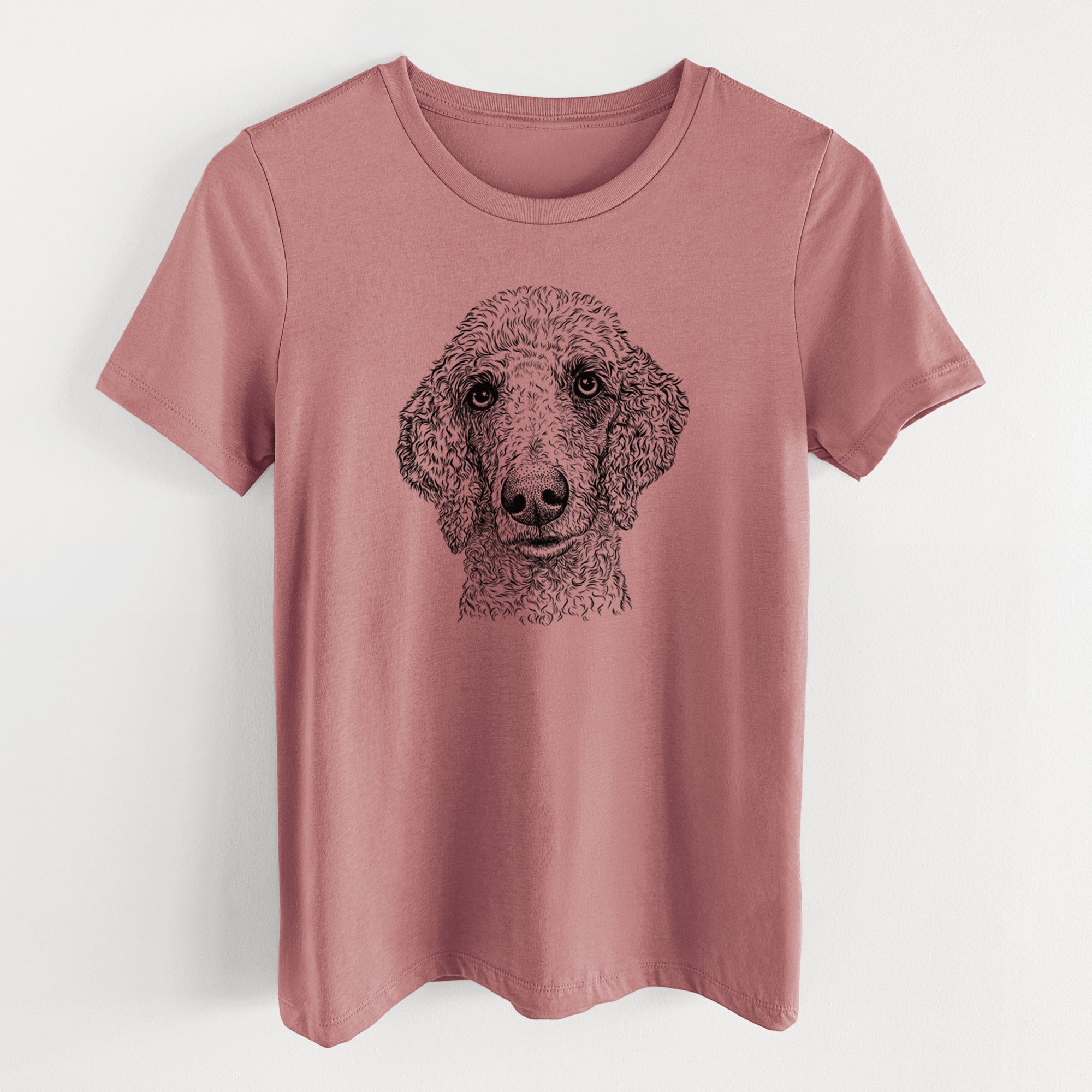 Bare Blossom the Poodle - Women's Lightweight Relaxed Fit 100% Cotton Crewneck