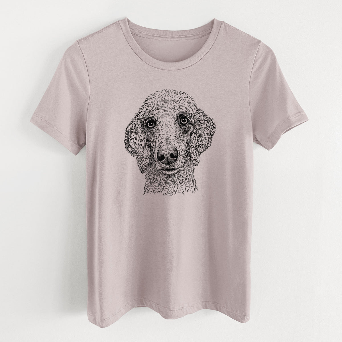 Bare Blossom the Poodle - Women's Lightweight Relaxed Fit 100% Cotton Crewneck