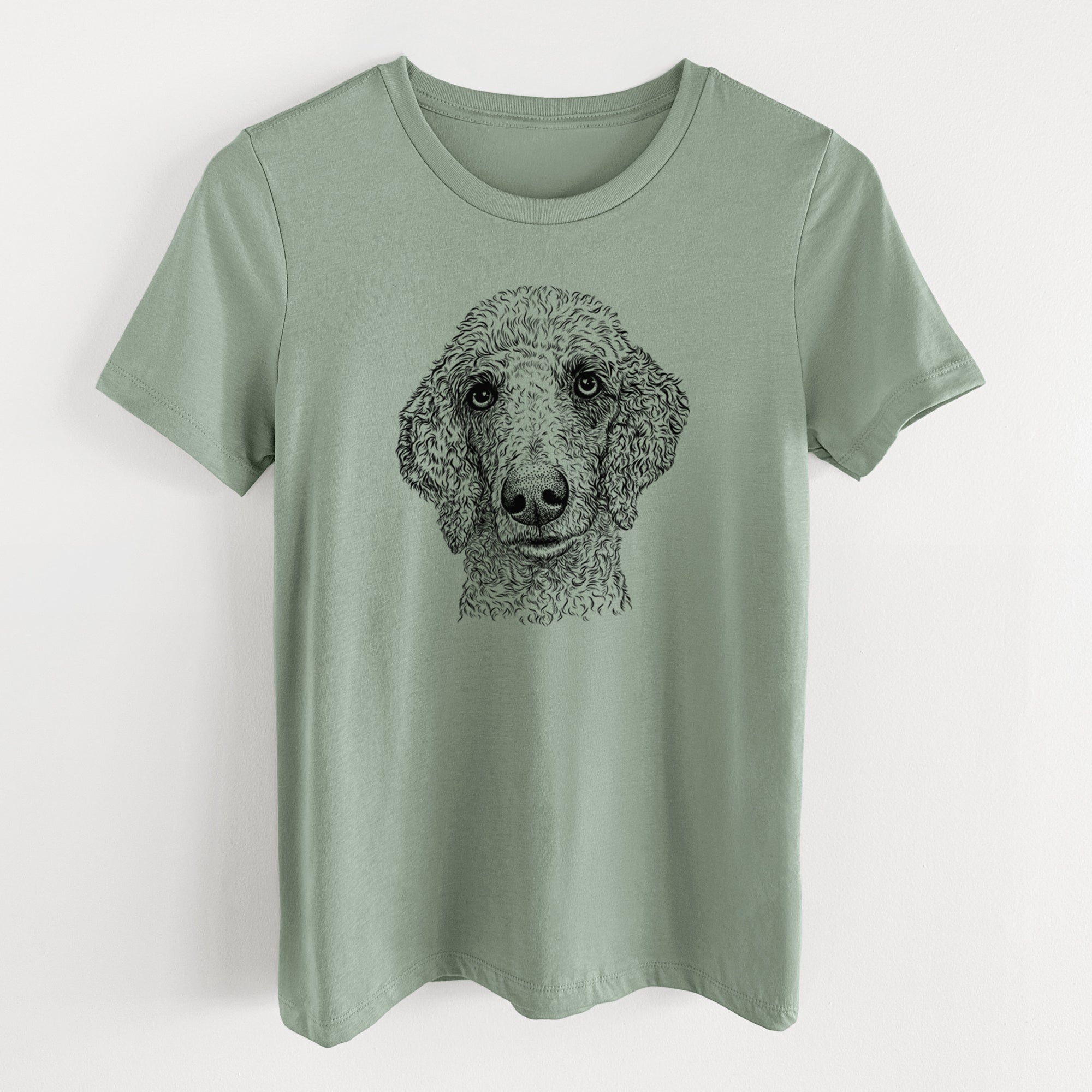 Bare Blossom the Poodle - Women's Lightweight Relaxed Fit 100% Cotton Crewneck