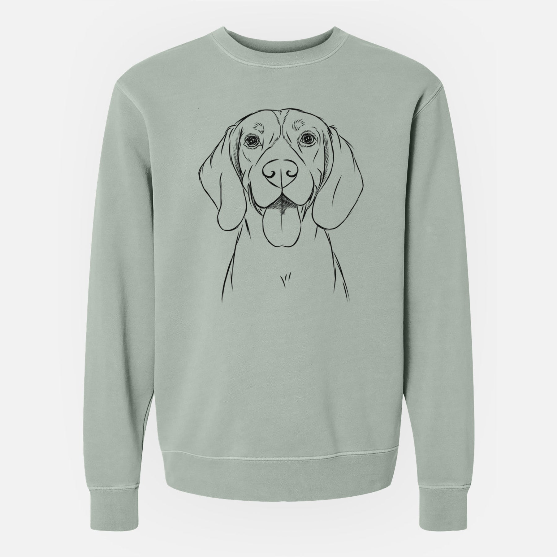 Bare Bogie the Beagle - Unisex Pigment Dyed Crew Sweatshirt