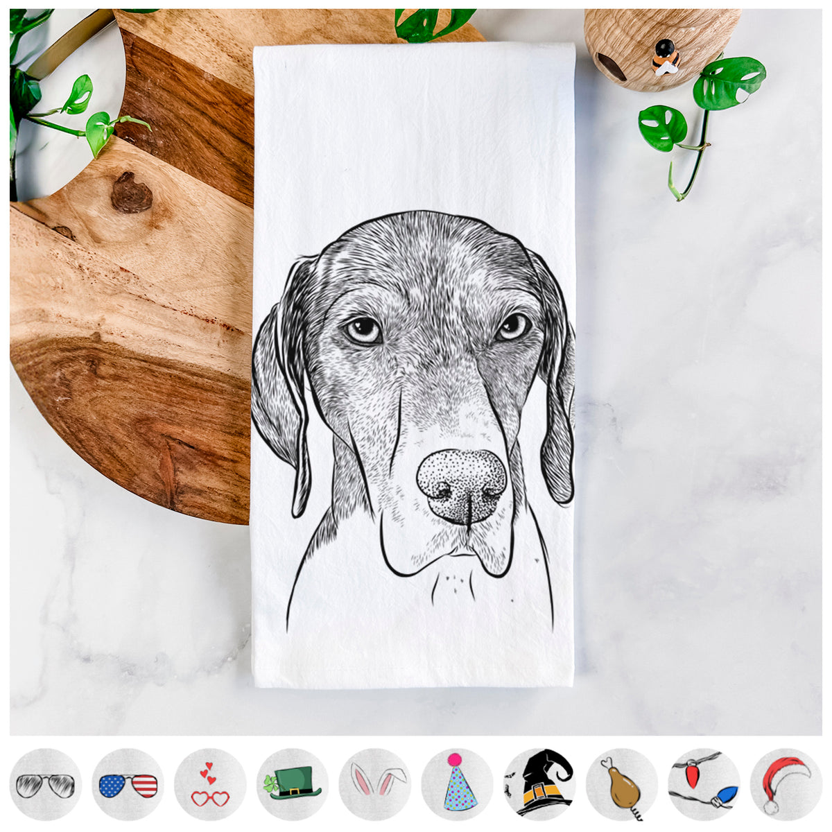 Bohdi the German Shorthaired Pointer Tea Towel